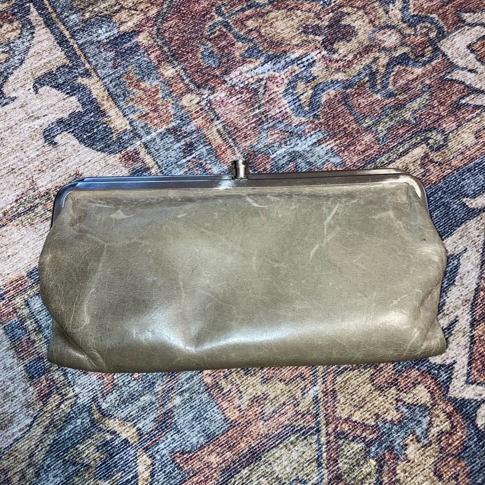 Grey HOBO Lauren Wallet/Clutch